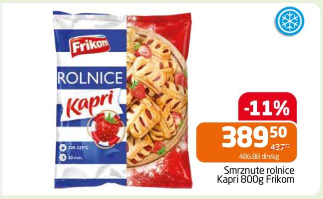 Smrznute rolnice Kapri 800g Frikom