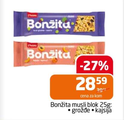 Bonžita musli blok 25g