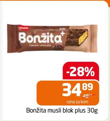 Bonžita musli blok plus 30g