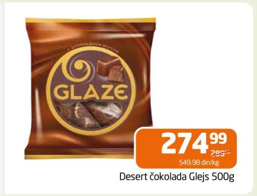 Desert čokolada Glejs 500g