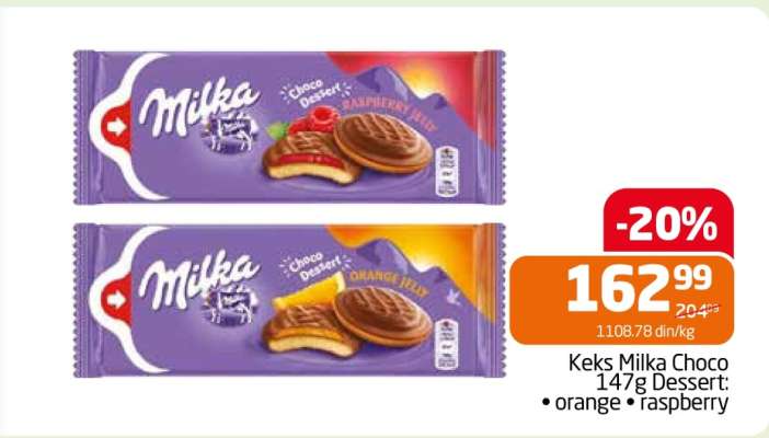 Keks Milka Choco 147g Dessert