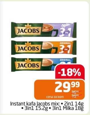 Instant kafa Jacobs mix