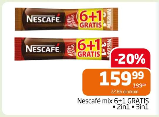 Nescafé mix 6+1 GRATIS