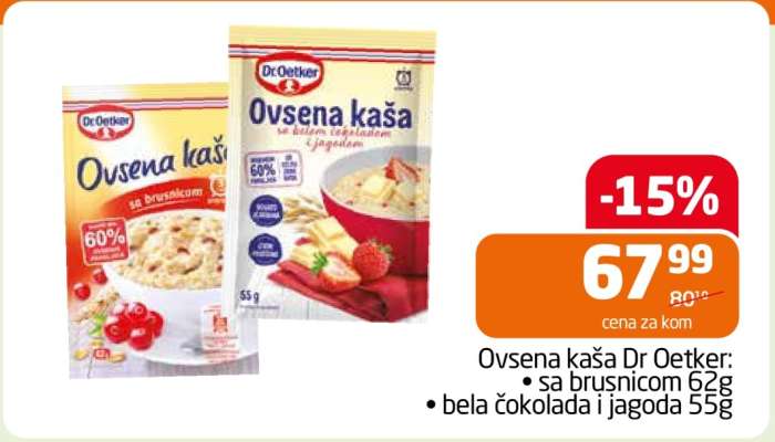 OVSENA KAŠA Dr. Oetker