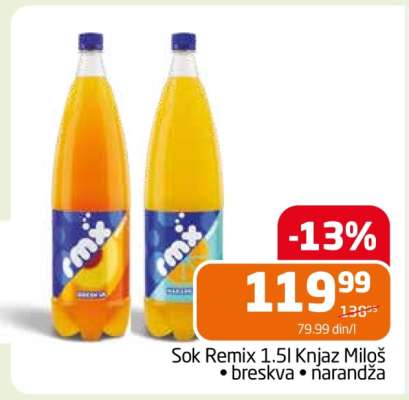 Sok Remix 1,5l Knjaz Miloš
