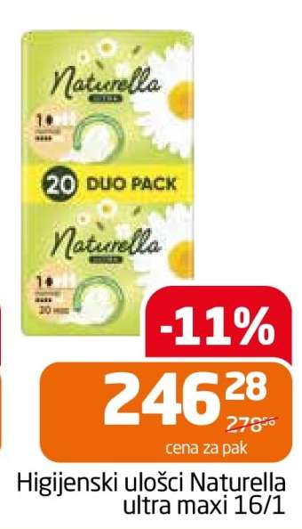 Higijenski ulošci Naturella ultra maxi 16/1