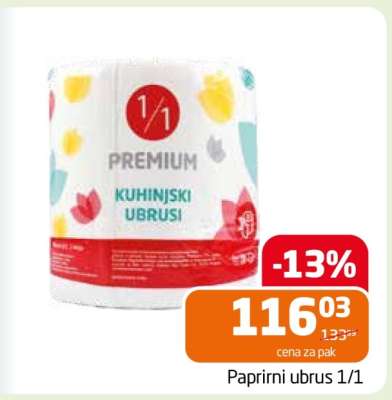 Papirni ubrus 1/1