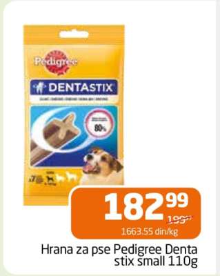 Hrana za pse Pedigree Dentastix small 110g