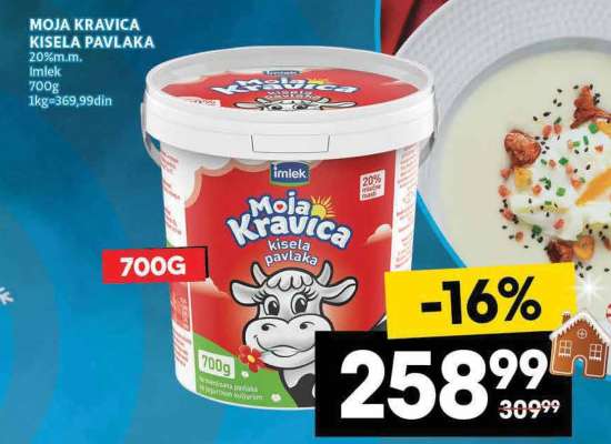 MOJA KRAVICA KISELA PAVLAKA