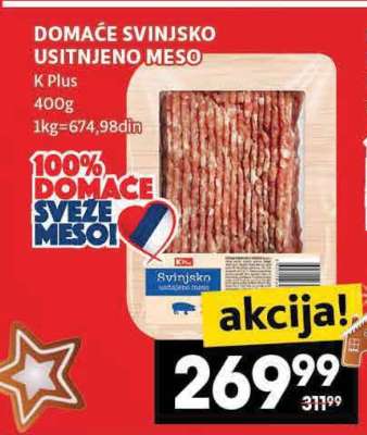 DOMAĆE SVINJSKO USITNJENO MESO