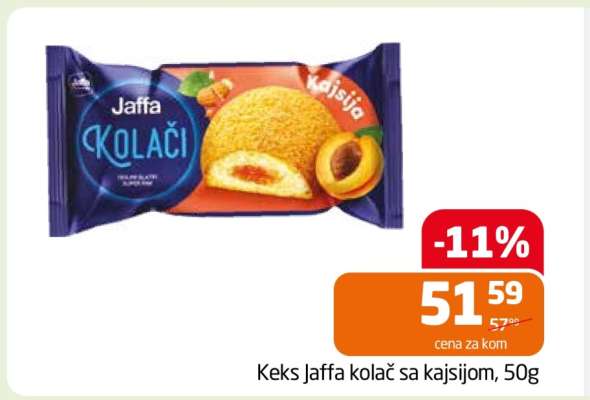 Keks Jaffa kolač sa kajsijom, 50g
