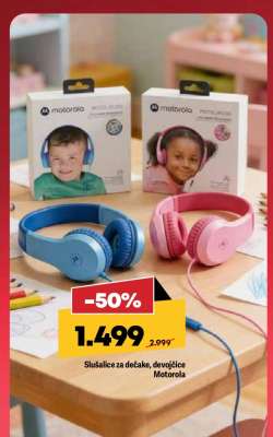 Slušalice za dečake, devojčice Motorola