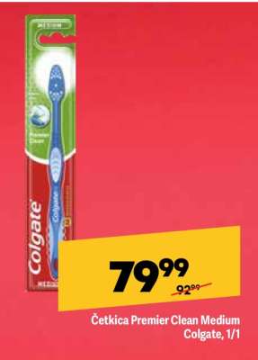 Četkica Premier Clean Medium Colgate, 1/1