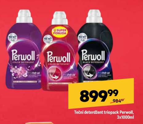 Tečni deterdžent triopack Perwoll, 3x1000ml