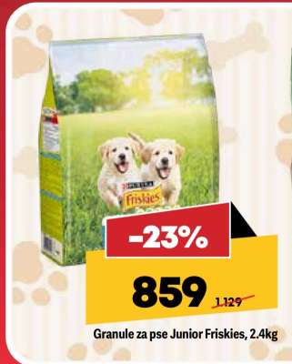 Granule za pse Junior Friskies, 2,4kg