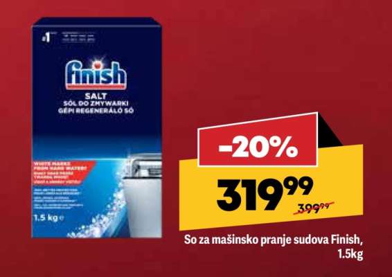 So za mašinsko pranje sudova Finish, 1.5kg