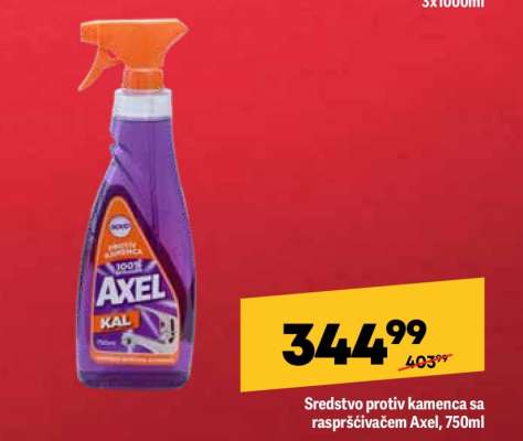 Sredstvo protiv kamenca sa raspršivačem Axel, 750ml