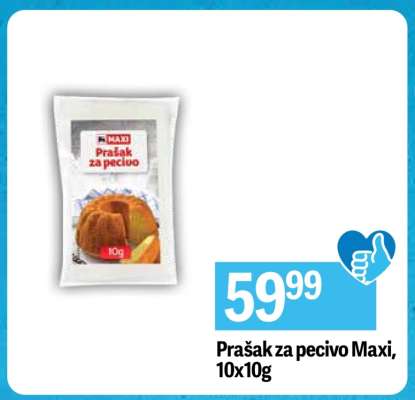 Prašak za pecivo Maxi, 10x10g