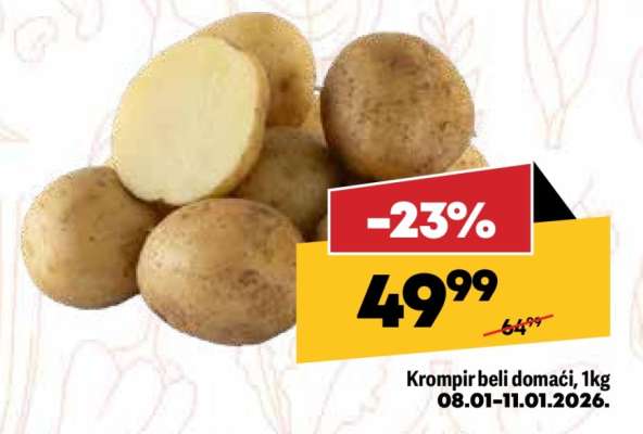 Krompir beli domaći 1kg