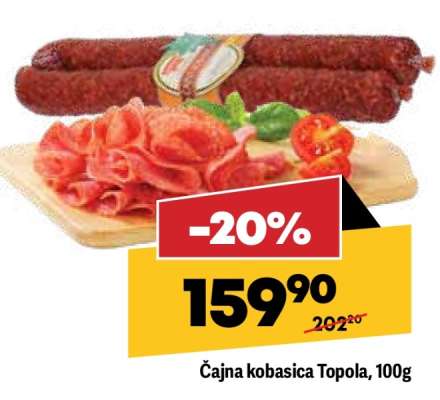Cajna kobasica Topola 100g