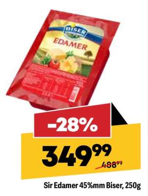 Sir Edamer 45%mm Biser, 250g