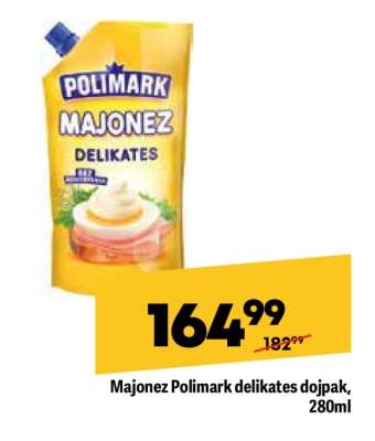 Majonez Polimark delikates dojpak 280ml