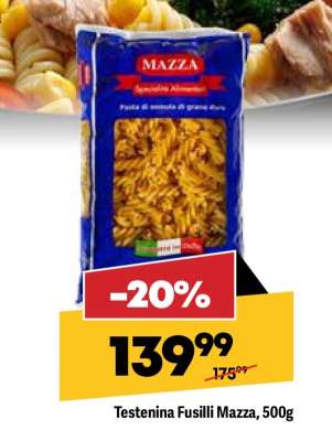 Testenina Fusilli Mazza, 500g
