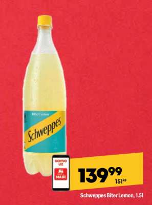 Schweppes Biter Lemon, 1.5l