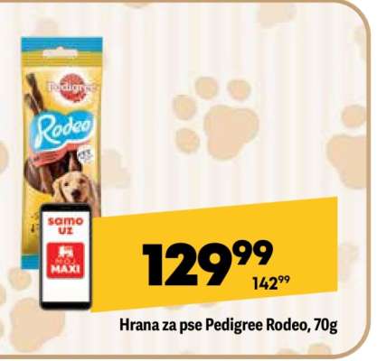 Hrana za pse Pedigree Rodeo 70g