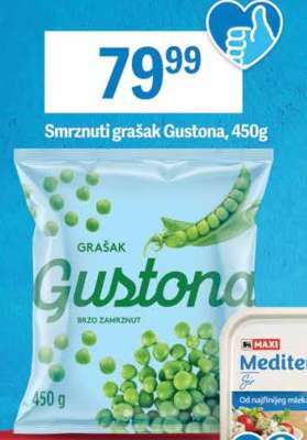 Smrznuti grašak Gustona, 450g