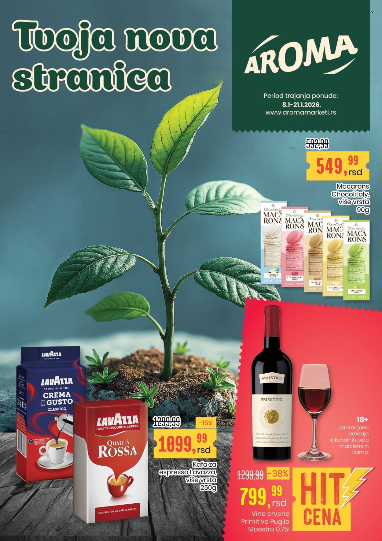 Aroma Market katalog - 08.01.2026 - 21.01.2026. Stranica 1