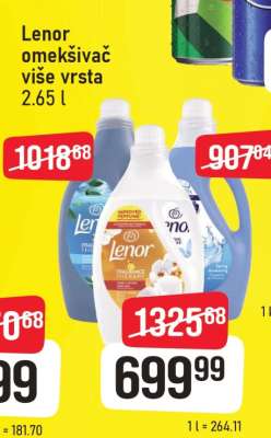 Lenor omekšivač više vrsta