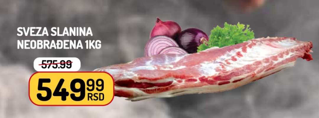 Sveža slanina neobrađena 1kg
