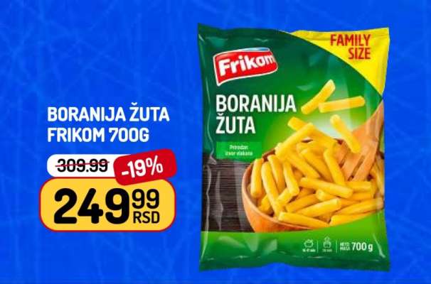 Boranija žuta Frikom, 700g