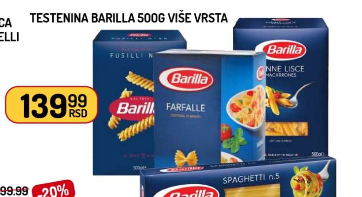 Testenina Barilla 500g više vrsta