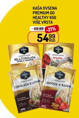 KAŠA OVSENA PREMIUM GO HEALTHY 65G