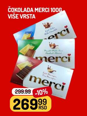 Čokolada Merci 100g