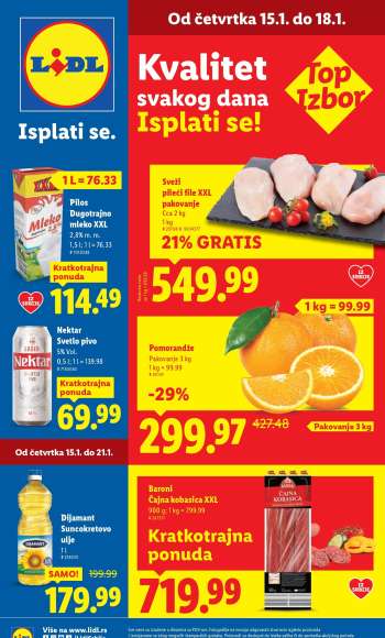 Lidl katalog - 15.01.2026 - 21.01.2026.