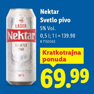 Nektar Svetlo pivo