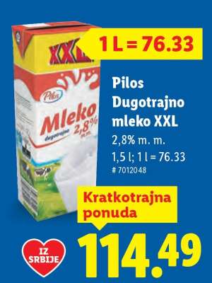 Pilos Dugotrajno mleko XXL
