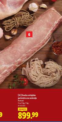 Svinjska pečenica za sušenje