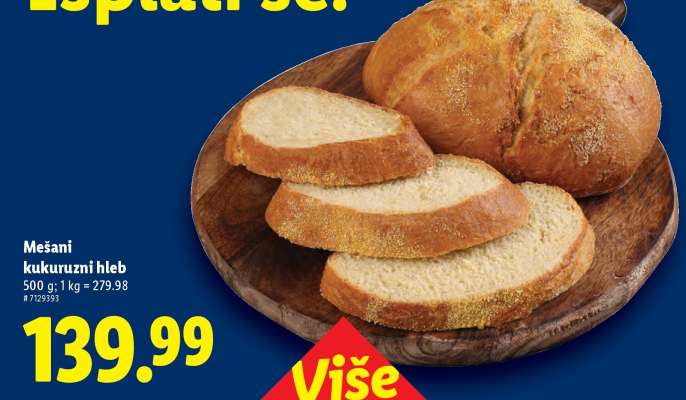 Mešani kukuruzni hleb