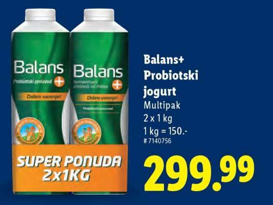 Balans+ Probiotski jogurt