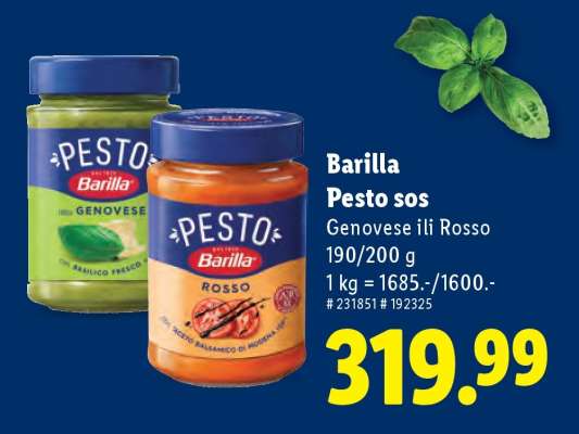 Barilla Pesto sos