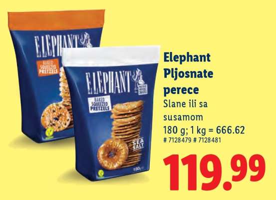 Elephant Pljosnate perece