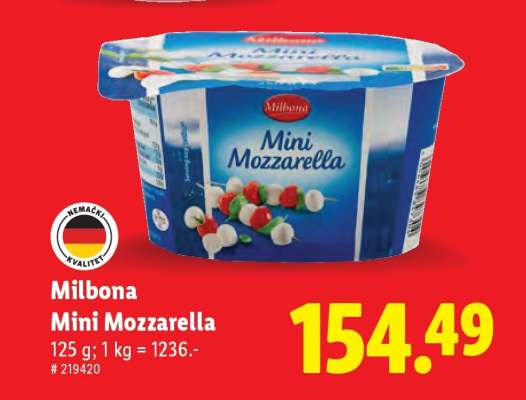 Milbona Mini Mozzarella