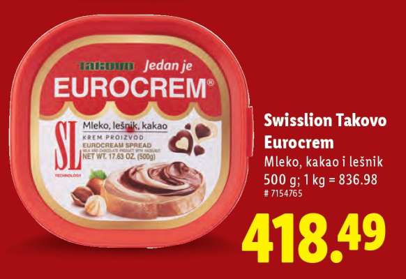 Swisslion Takovo Eurocrem