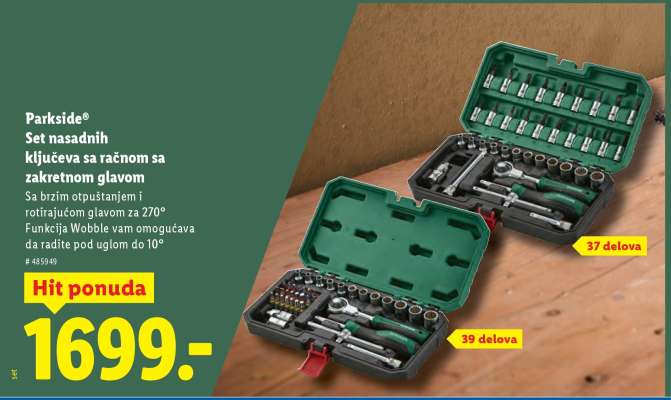 Parkside Set nasadnih ključeva