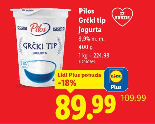 Pilos Grčki tip jogurta