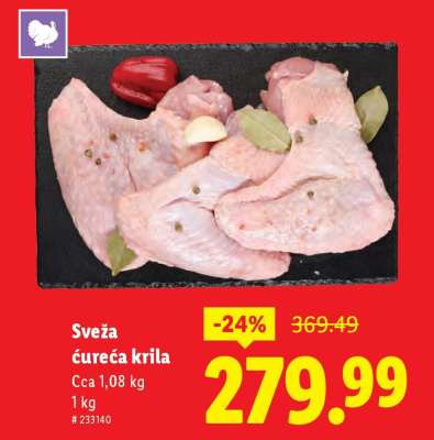 Sveža ćureća krila